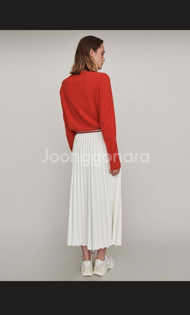 Maje 마쥬 플리츠 밴딩 언발란스 스커트--1