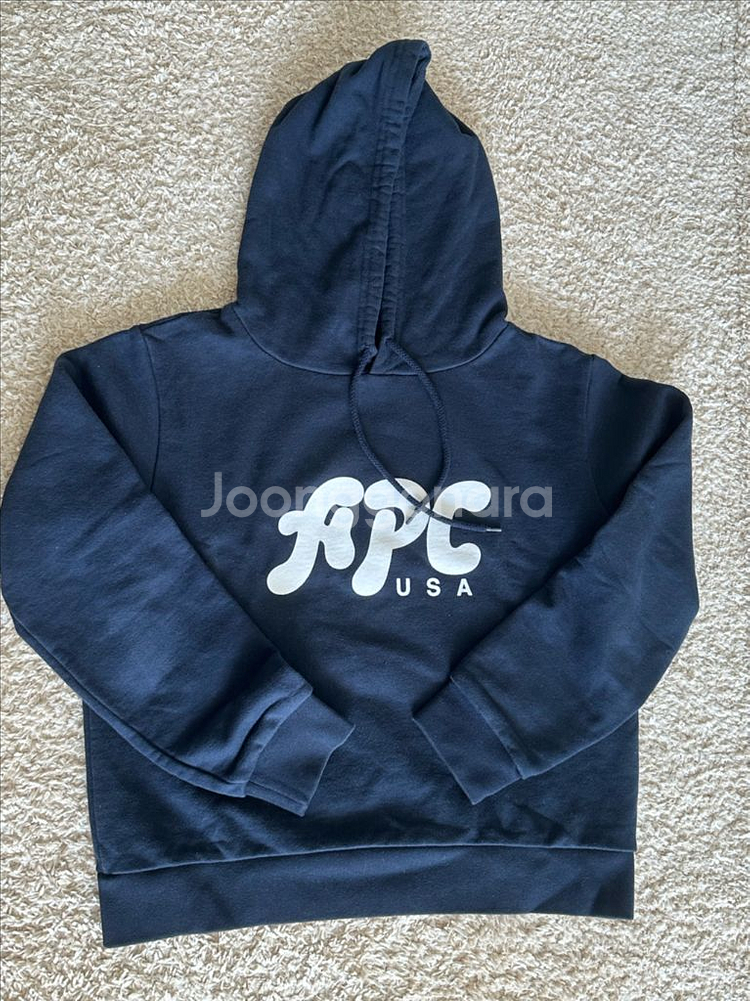 아페쎄 로고 후드티--1