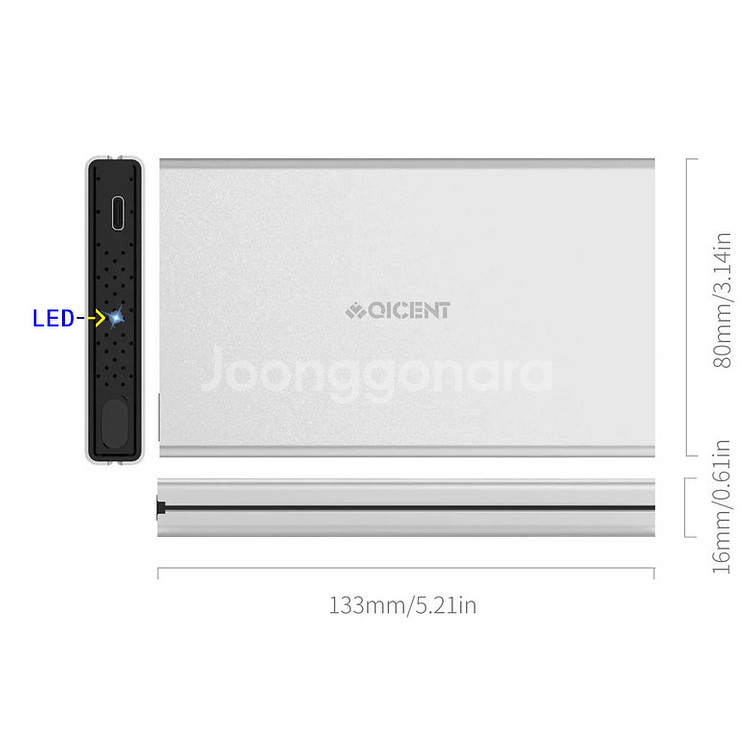 오리코 외장하드 500GB USB3.0 마그날륨 케이스--7