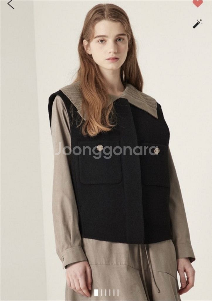 SJSJ 양모캐시미어 베스트 76(44)--0