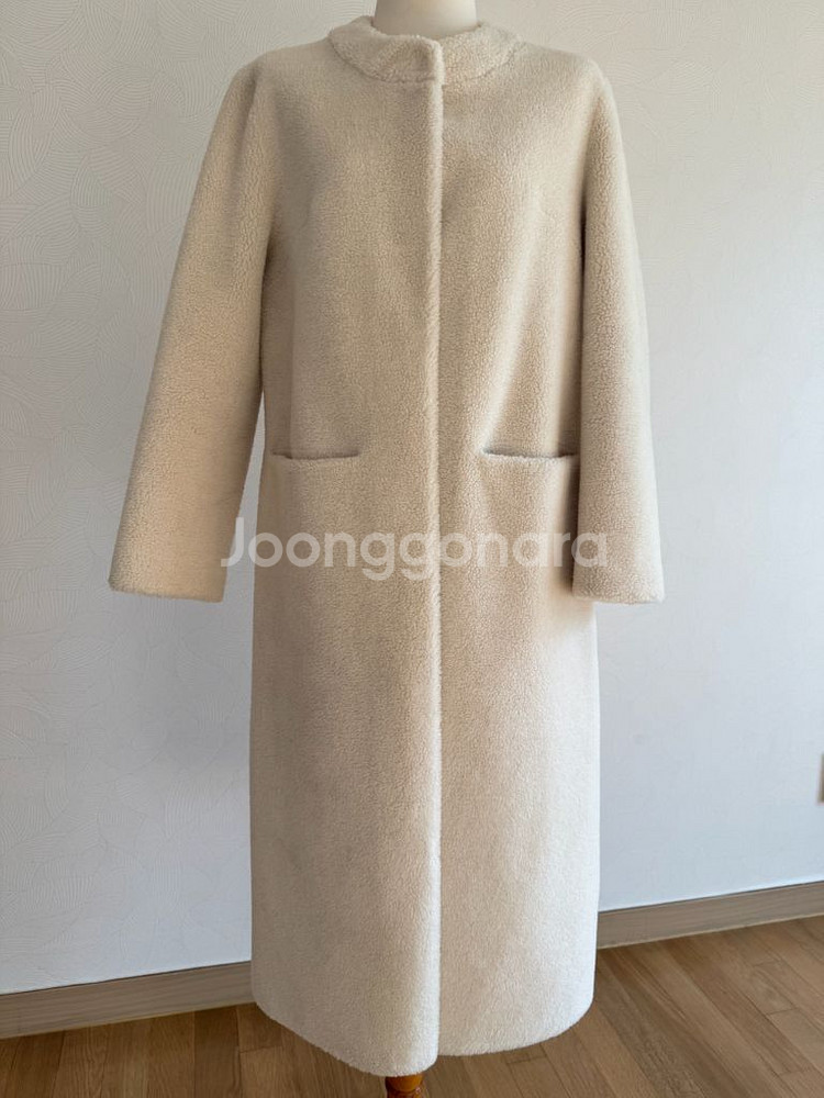 로우 시어링 무스탕 롱코트 썸제이 보웬--0