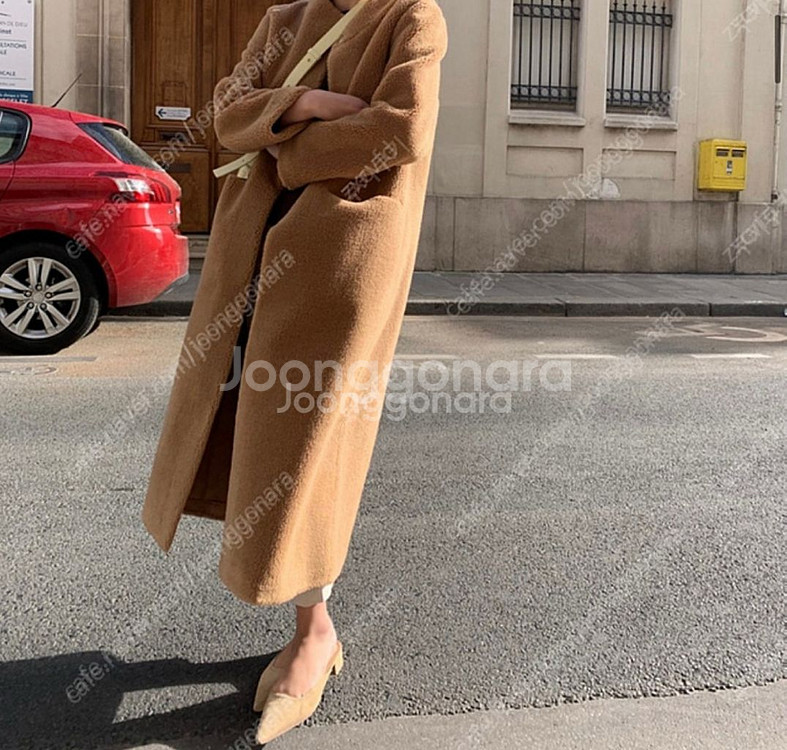 로우 시어링 무스탕 롱코트 썸제이 보웬--6