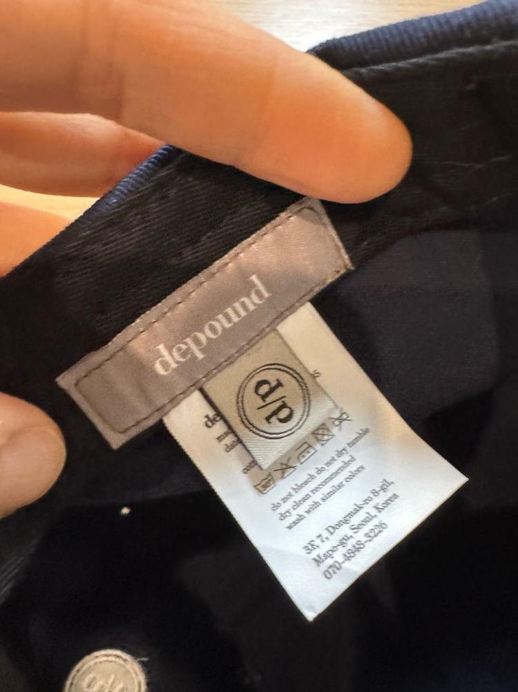 드파운드 로고 볼캡 네이비--4