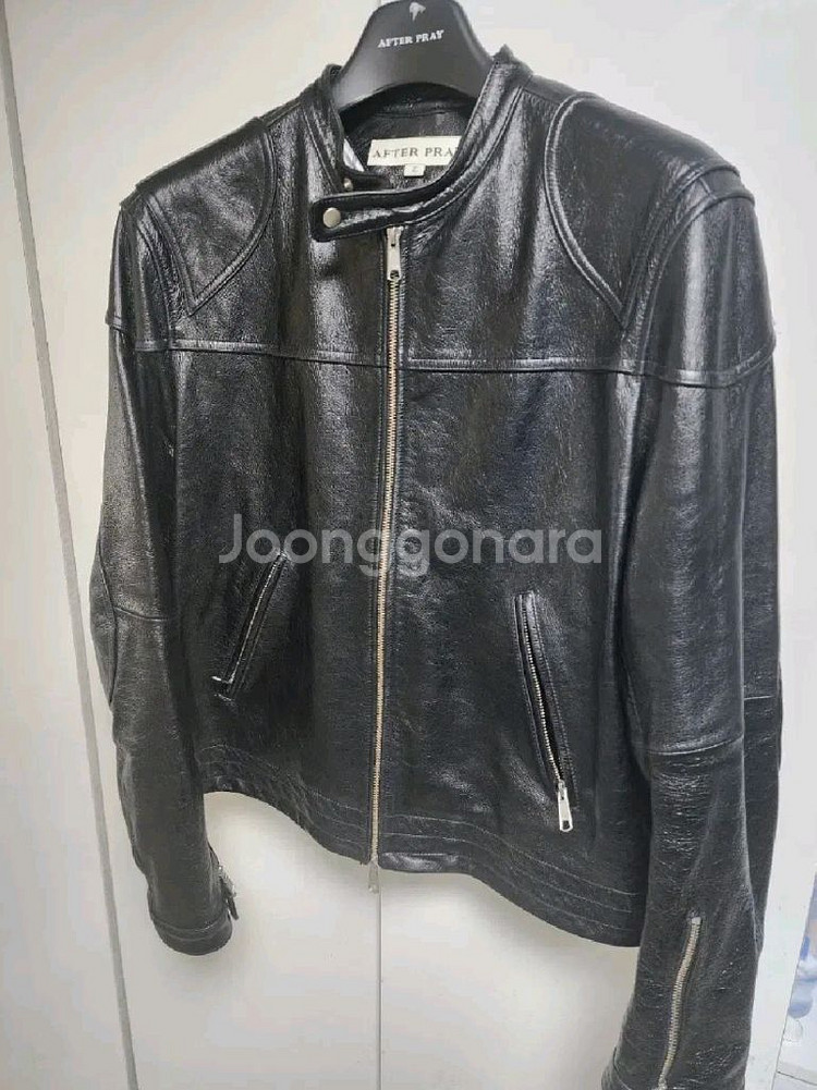 아프터플레이 레더 라이딩 자켓--3