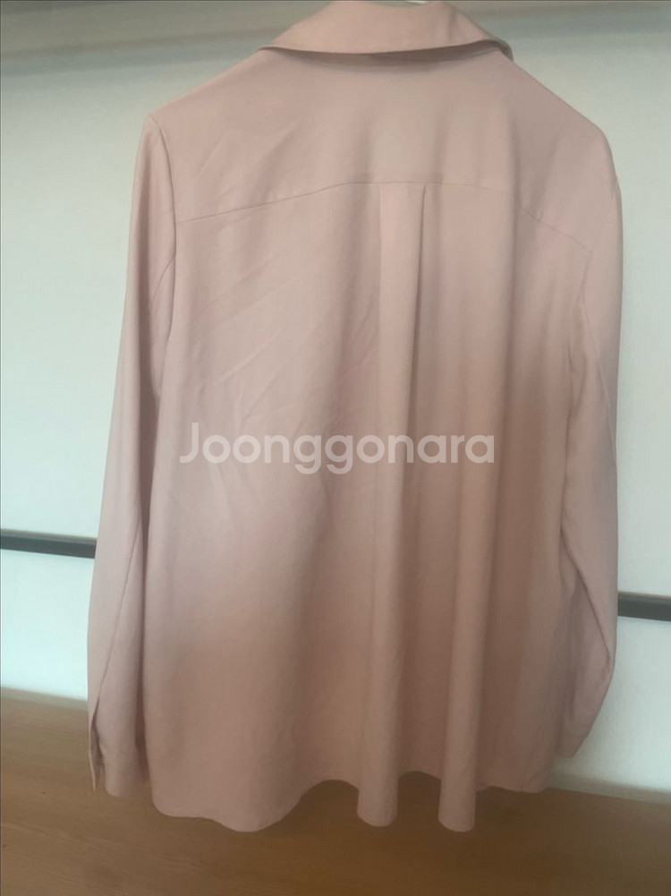 KL 핑크 더블버튼 블라우스 77사이즈--3