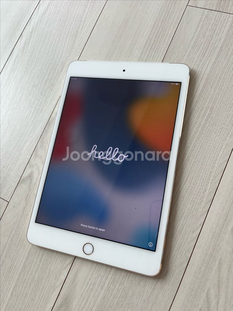 아이패드 미니4 로즈골드 128G 셀룰러--0