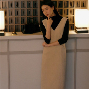 시에 sie 벨라 텍스쳐드 원피스 베이지s