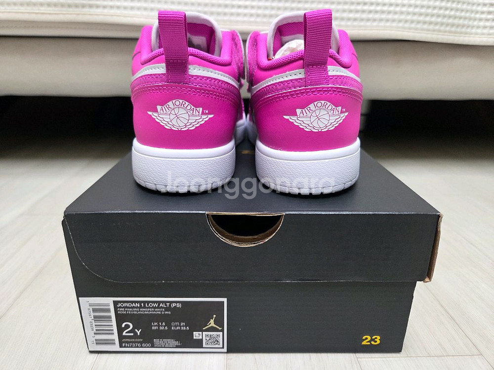 조던 1 로우 알트 파이어 핑크 화이트 [210, 새상품]--4