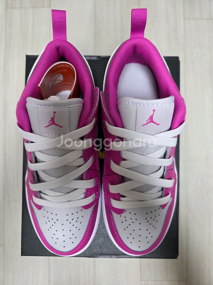 조던 1 로우 알트 파이어 핑크 화이트 [210, 새상품]--2
