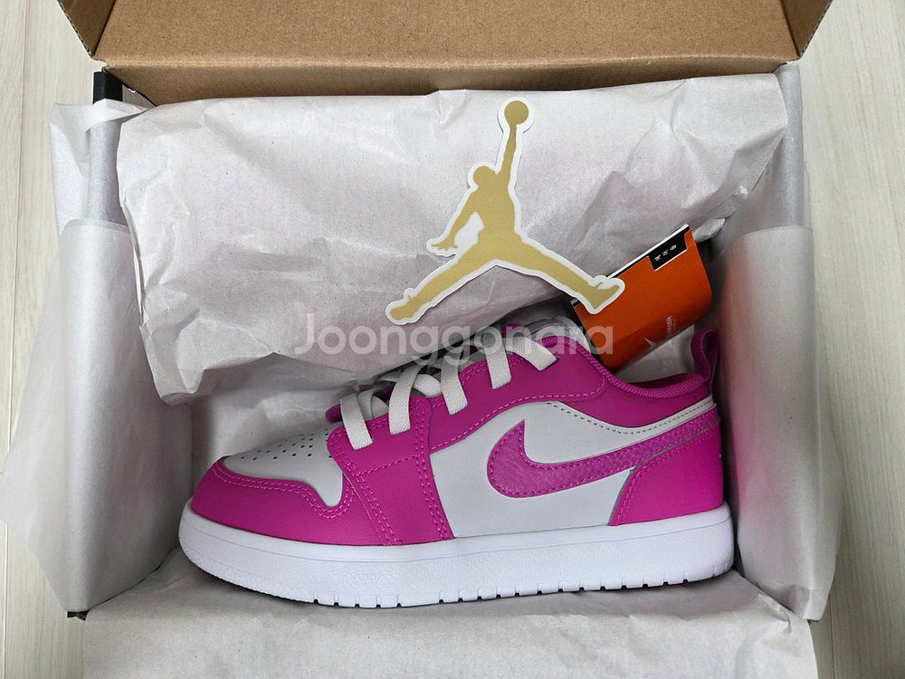 조던 1 로우 알트 파이어 핑크 화이트 [210, 새상품]--6