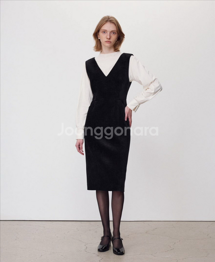 시에 sie 벨라 텍스쳐드 원피스 블랙s--0