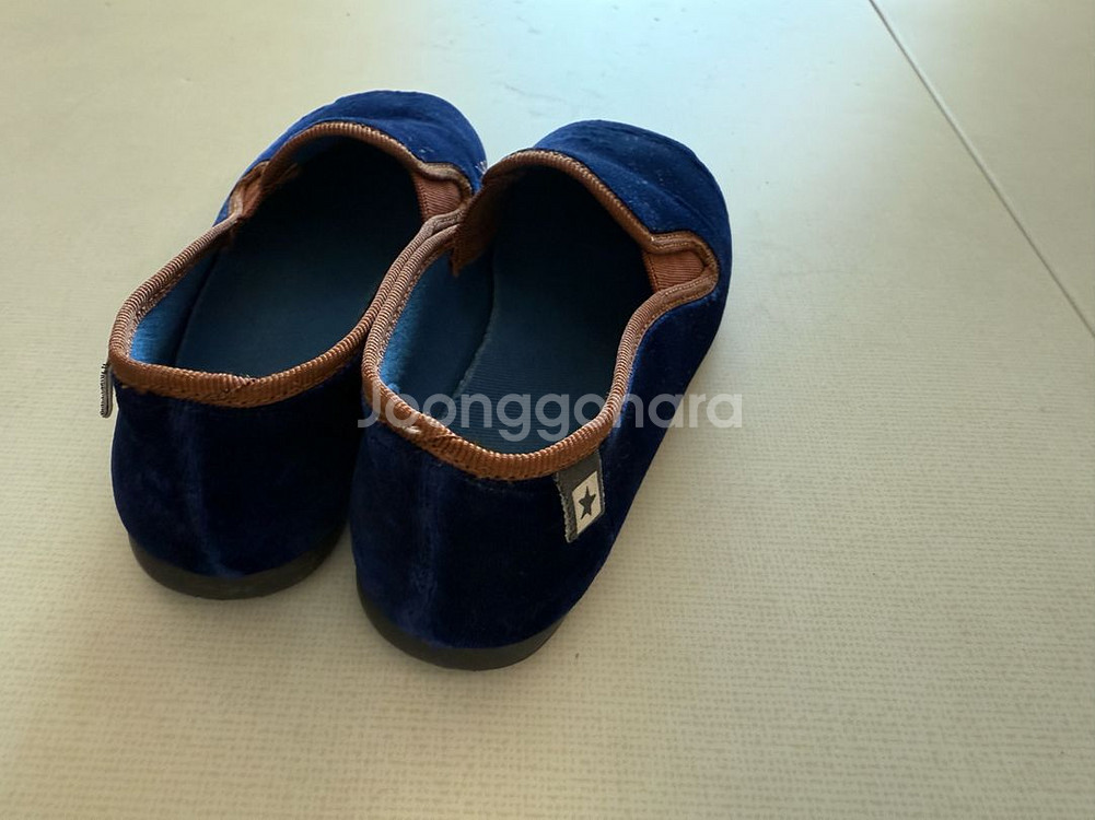 봉통 슬립온 벨벳 파랑 27--1