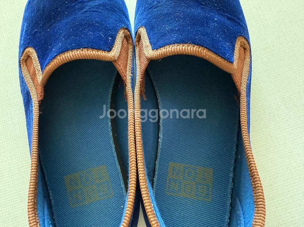 봉통 슬립온 벨벳 파랑 27--4