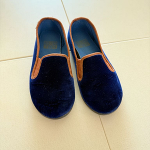 봉통 슬립온 벨벳 파랑 27