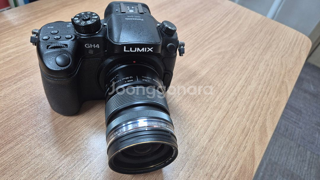 파나소닉 루믹스 GH4 카메라 + 올림푸스12-50mm 렌즈 + 마이크 기타 용품--0