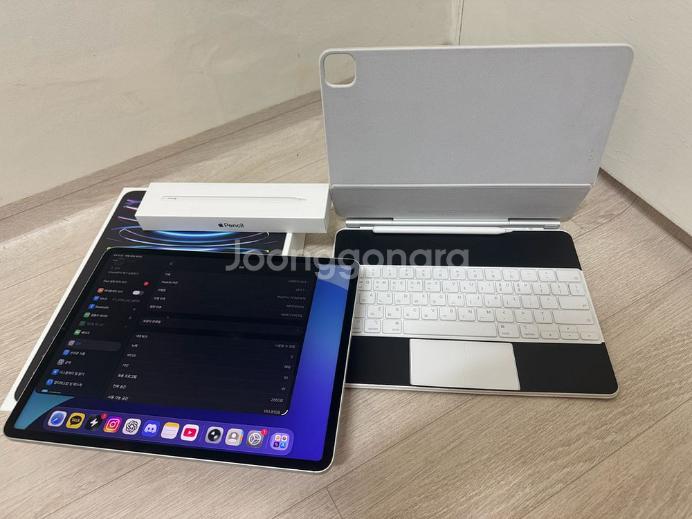 아이패드프로 12.9 6세대(M2) 256 셀룰러 풀셋(교환ㅇ)--0