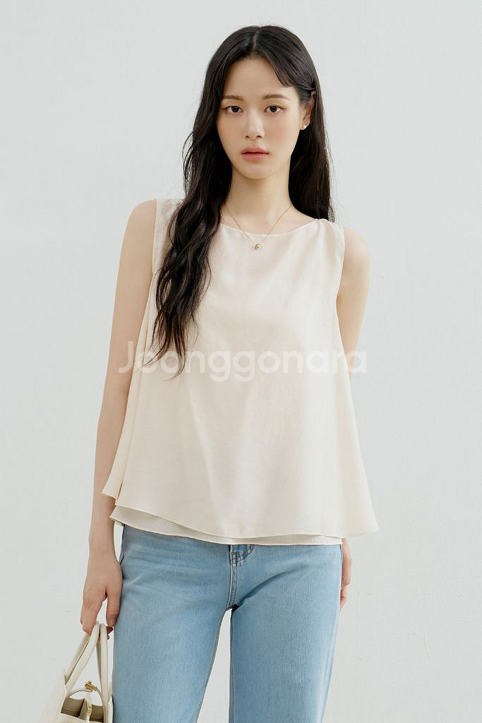 메비 mehvie 토아 블라우스 바닐라글로우 0사이즈 새상품--0