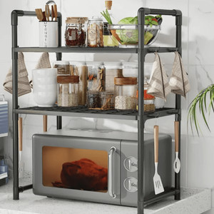 새제품> 전자레인지 2, 3단선반, 높이, 넓이 맞춤식 선반, 4단 냄비 선반, 주방 공간 확보, 초특가