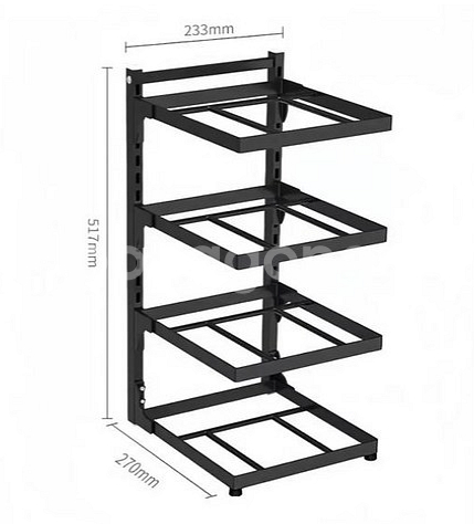 새제품> 전자레인지 2, 3단선반, 높이, 넓이 맞춤식 선반, 4단 냄비 선반, 주방 공간 확보, 초특가--9