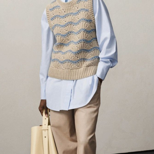 코스 레귤러핏 포인텔 니트 베스트 xs