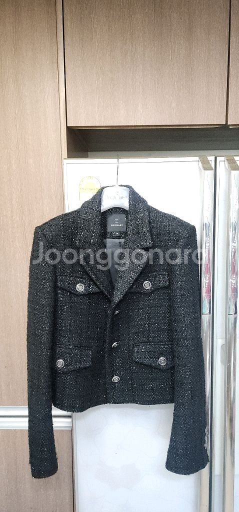 룩캐스트 크롭 트위드자켓 66--0