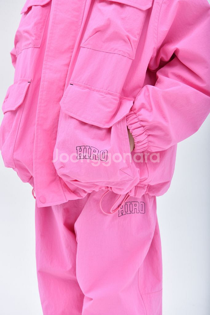 히로 블랭크 나일론 팬츠[핑크 140]--0