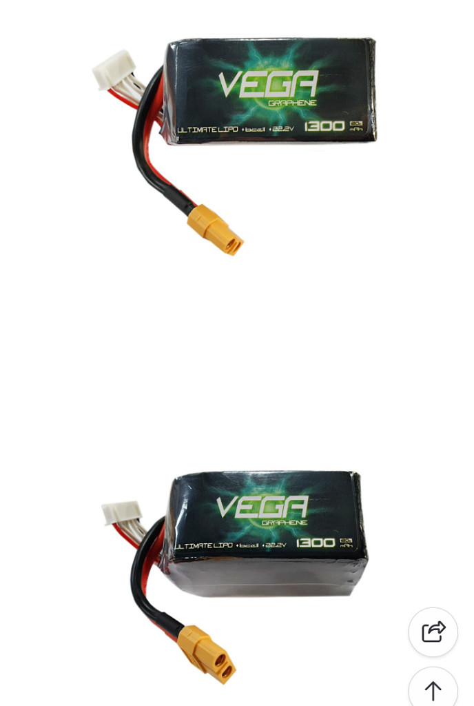 베가 그래핀 6셀 1300mAh 120C 배터리 3개--2