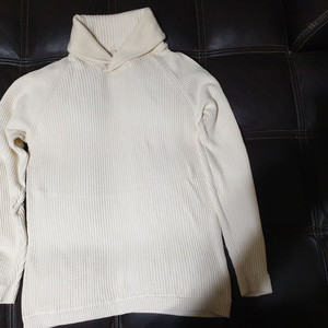 캘빈클라인(ck) 아이보리 숄카라 와플 면니트 M사이즈