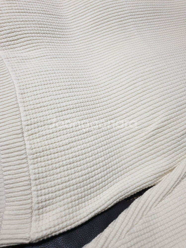 캘빈클라인(ck) 아이보리 숄카라 와플 면니트 M사이즈--6