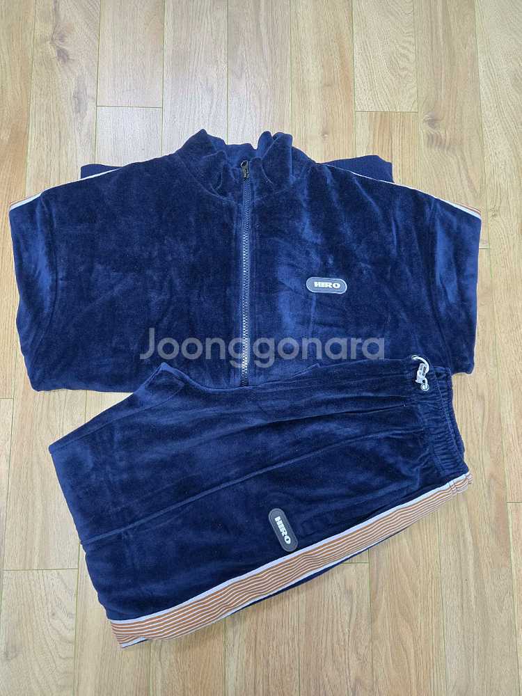 히로 벨로아 네이비 상의160하의150중고--1