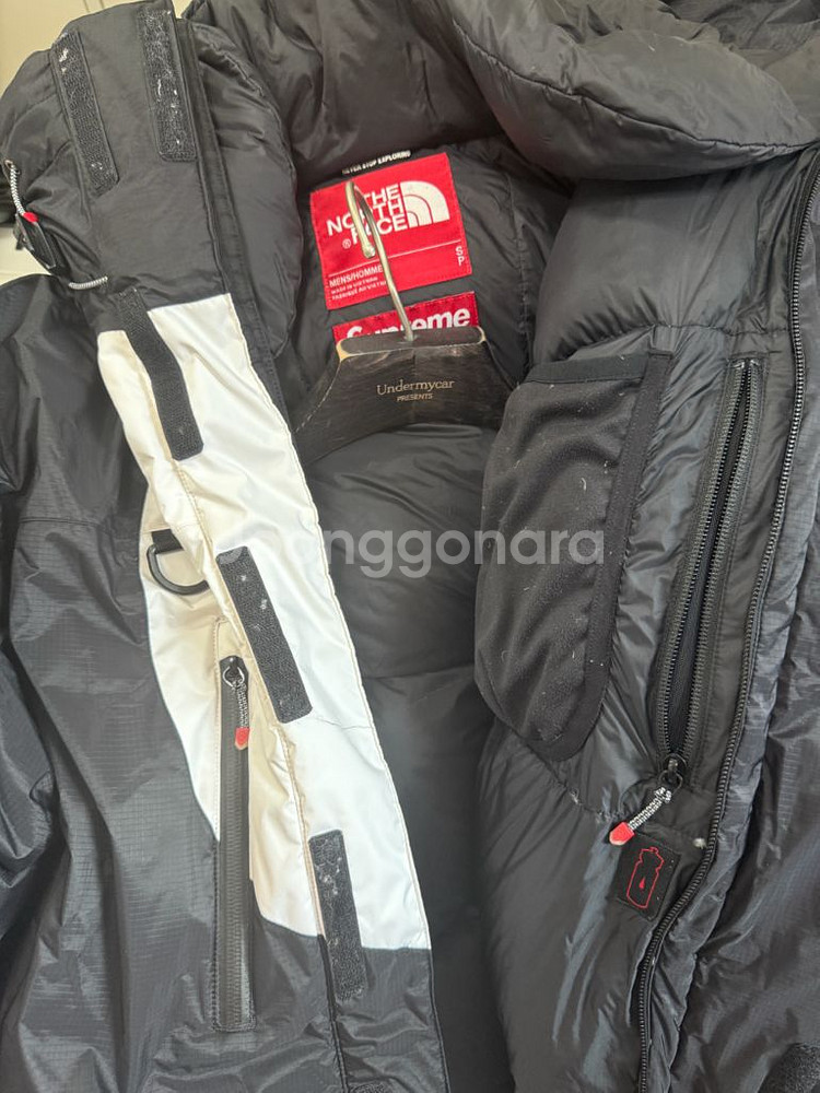 [S] 슈프림 x 더 노스 페이스 S 로고 히말라야 파카 블랙 패딩--6
