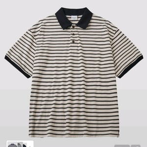 후브스 멀티 스트라이프 카라 티셔츠 L