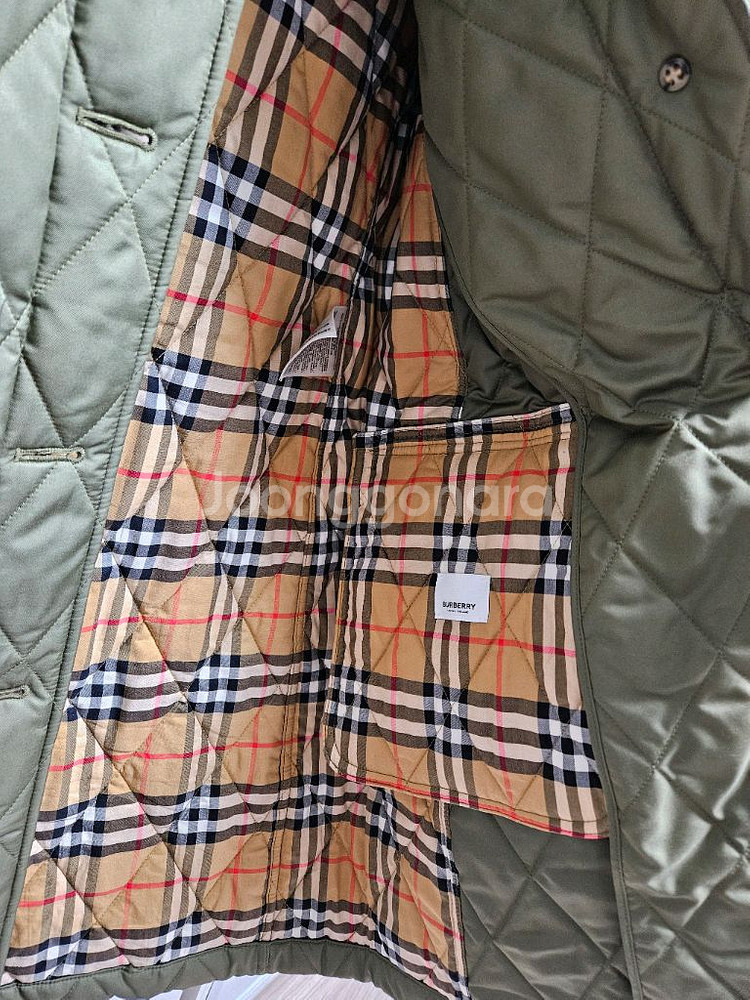 버버리 데레헴 퀼팅자켓 L--3