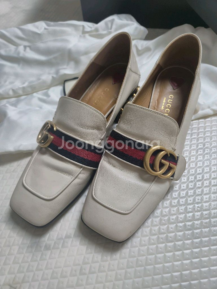 구찌 마몽진주장식로퍼--1