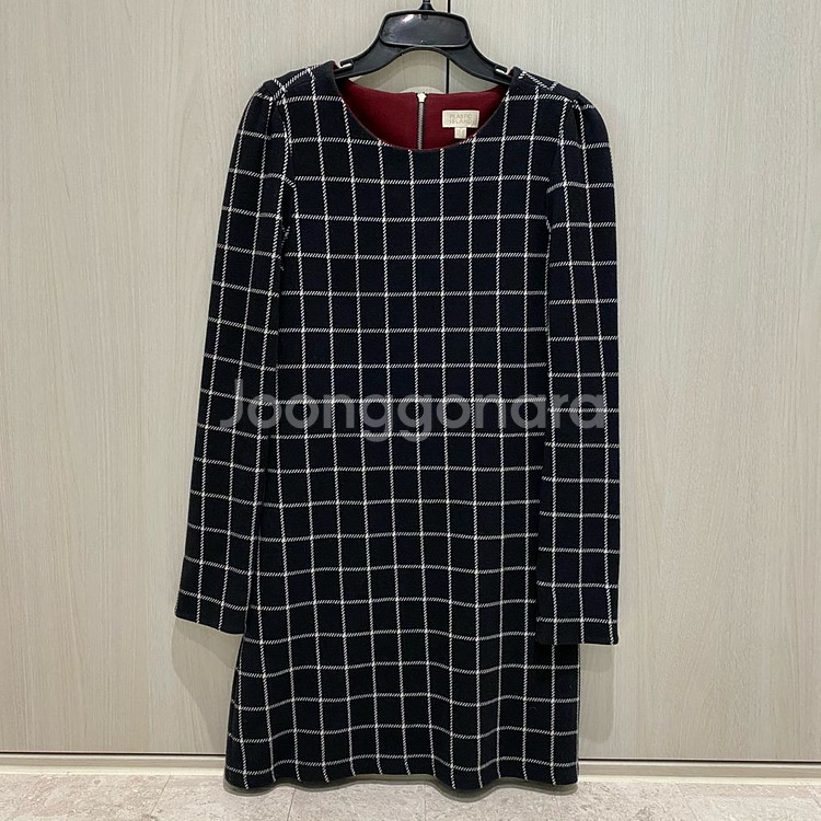 플라스틱아일랜드 체크 원피스 s--0