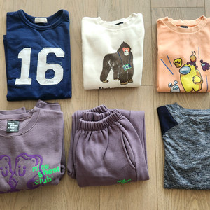 130사이즈정도 겨울 상하복 등 남아 편한 옷