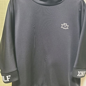 XXXGOLF 블랙 골프웨어 여성 티셔츠 M