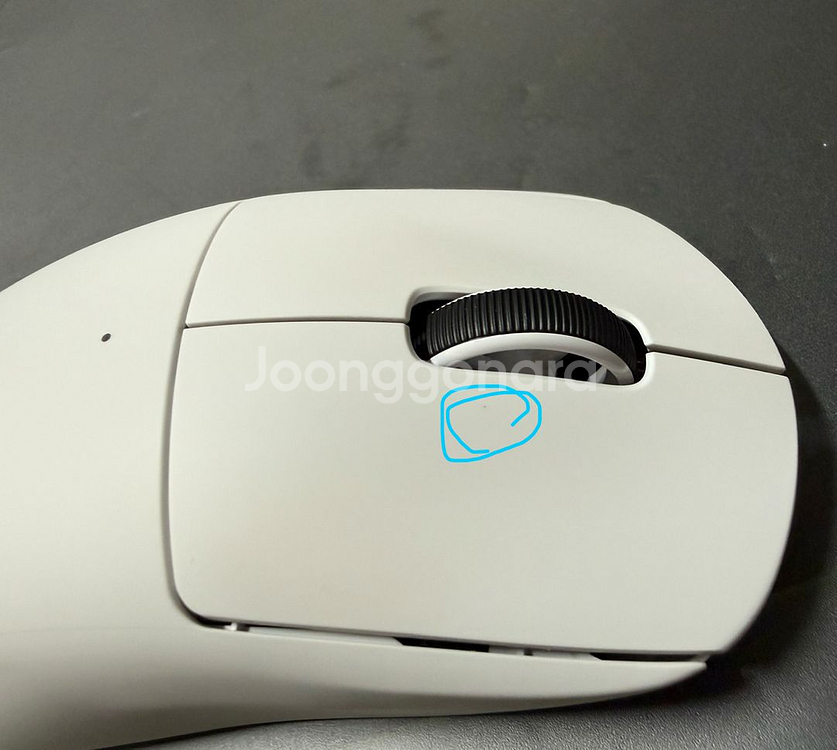 (변색있음)로지텍 지슈라2 마우스 팝니다.--3