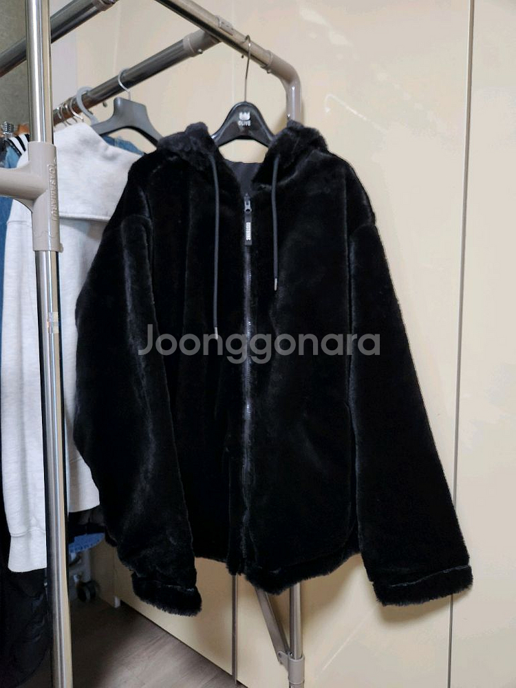 양면 퍼 후드 집업--0