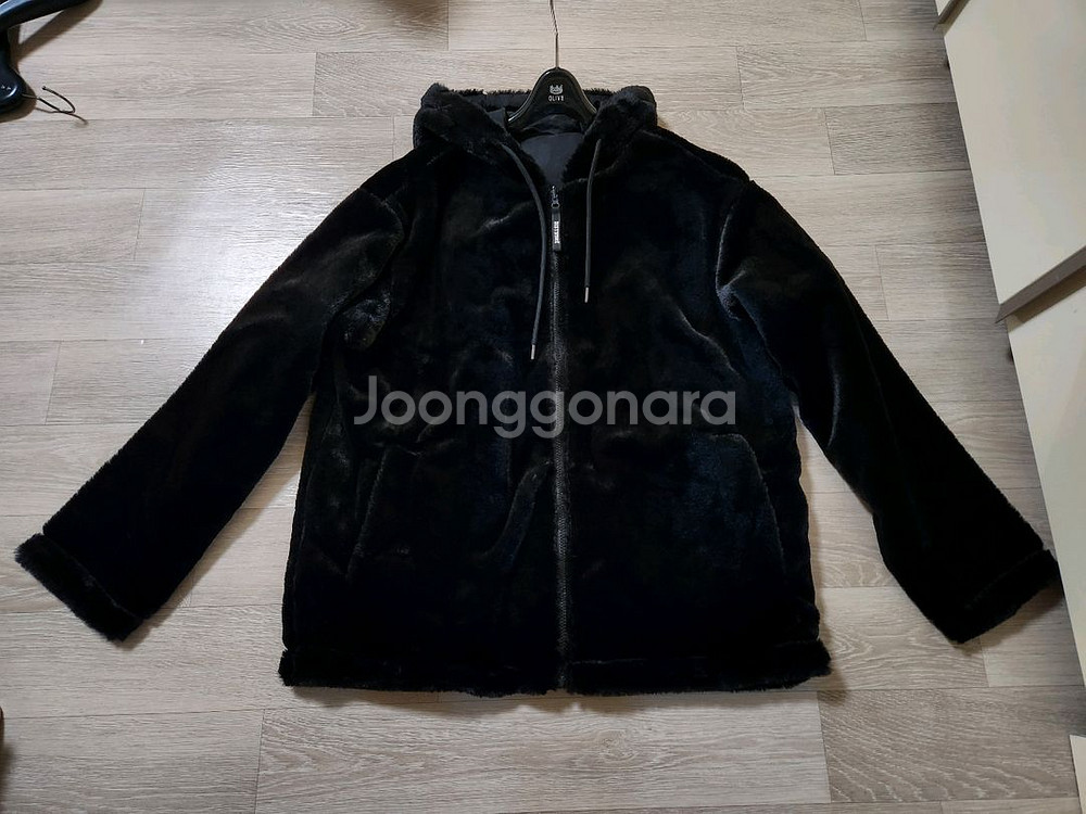 양면 퍼 후드 집업--2