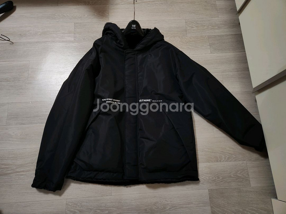 양면 퍼 후드 집업--5