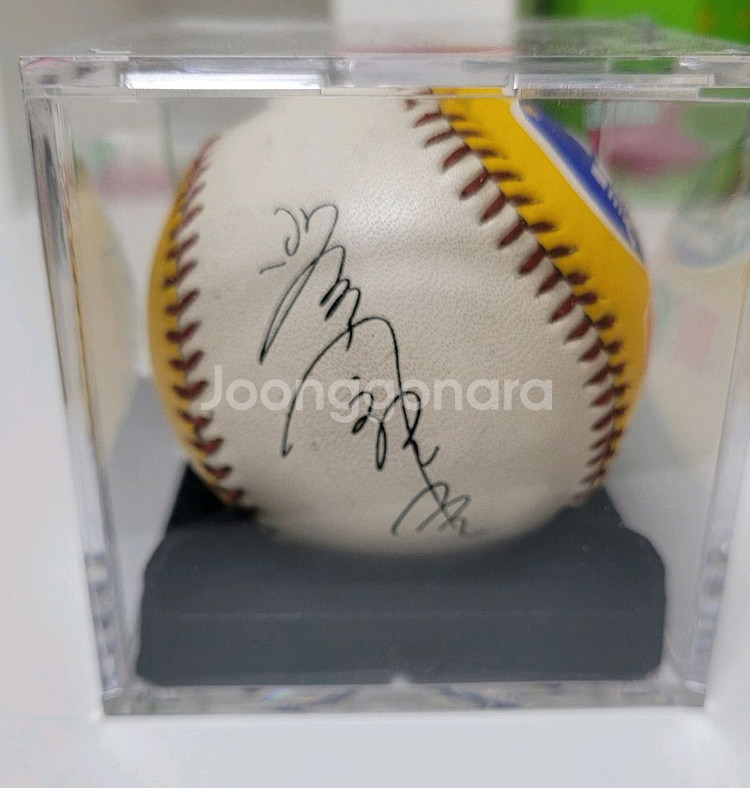 휘귀)1983년 로보트과학전 OB베어스 박철순 신경식 싸인볼--2