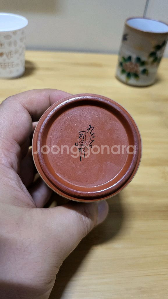 엔틱, 레트로) 부부, 커플용 구곡도자기 잔 2점 일괄--6