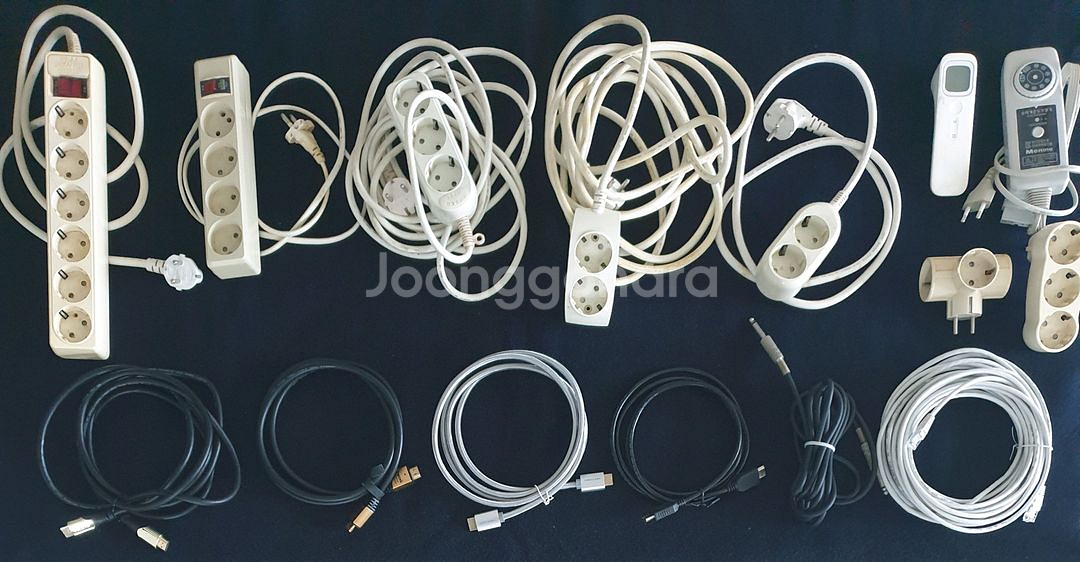 멀티탭 적외선 온도계 온도조절기 hdmi 랜선 케이블--0