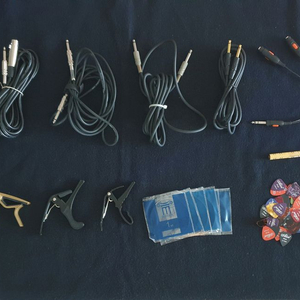 기타 카포 앰프 오디오 마이크 연결 케이블 젠더 피크