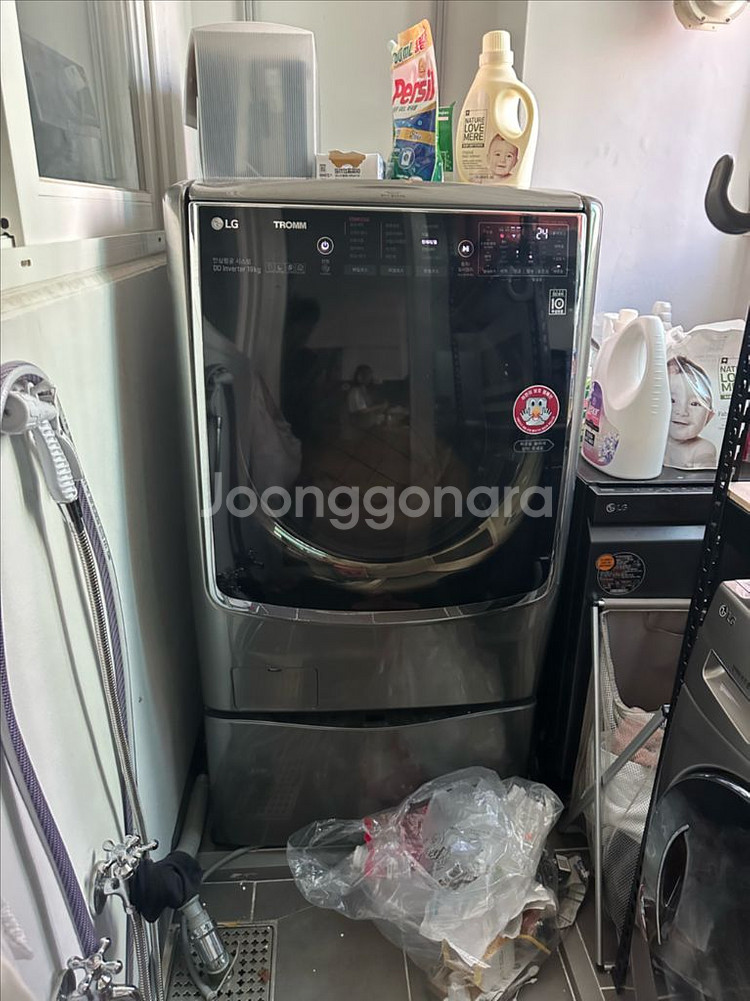LG 트롬 드럼세탁기 + LG 건조기--0