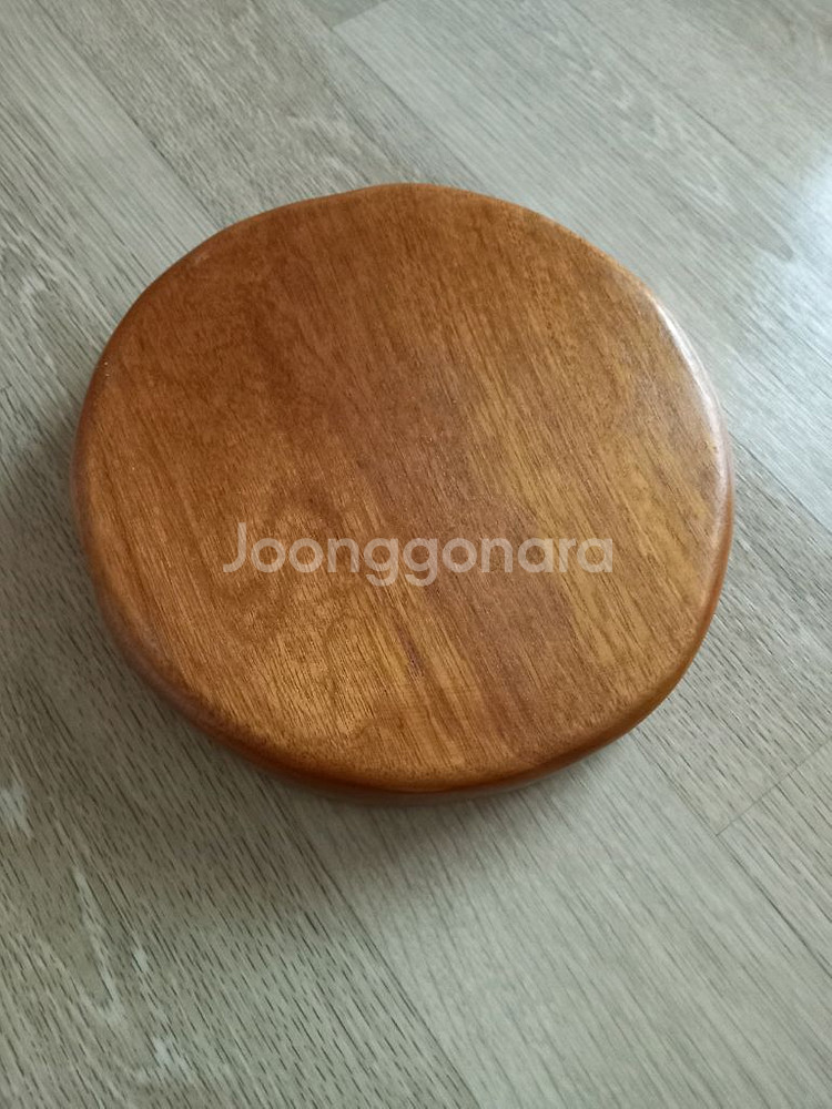 원형 원목 그릇 접시--2