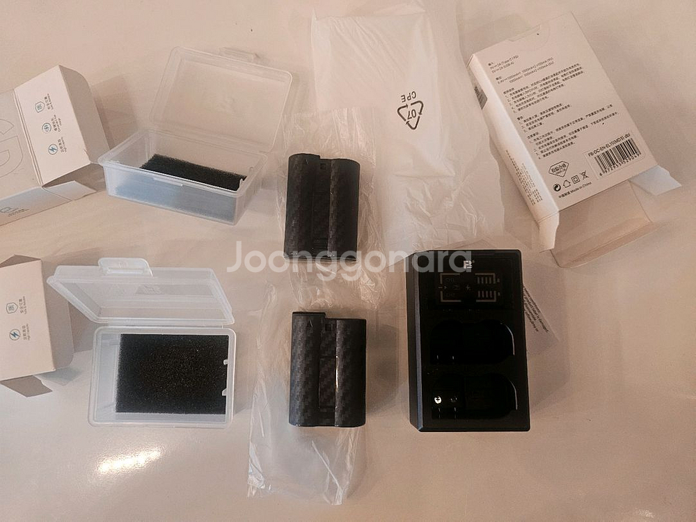 니콘 EN-EL15C 호환배터리(C타입충전)2개+충전기--0