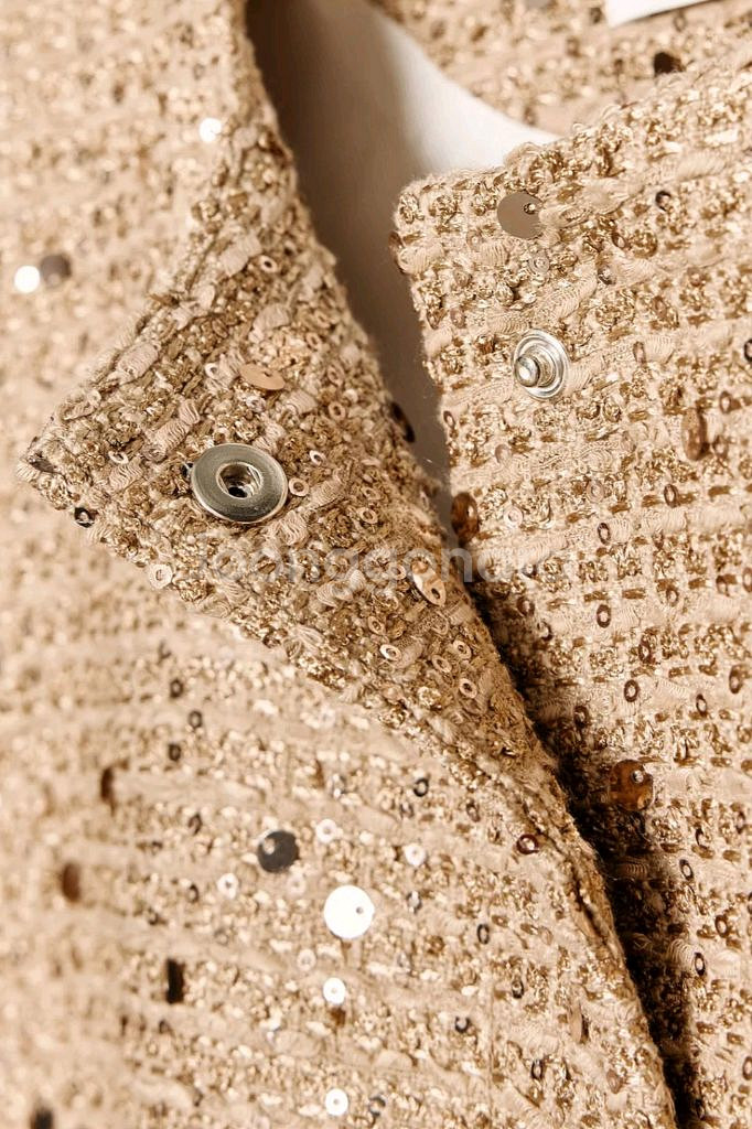 자라 시퀸 벨트 스팽글 블레이저 M--3