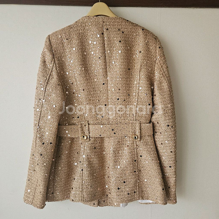 자라 시퀸 벨트 스팽글 블레이저 M--5